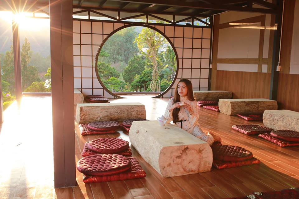 Thảm hoa Đà Lạt tại QUE Garden Đà Lạt