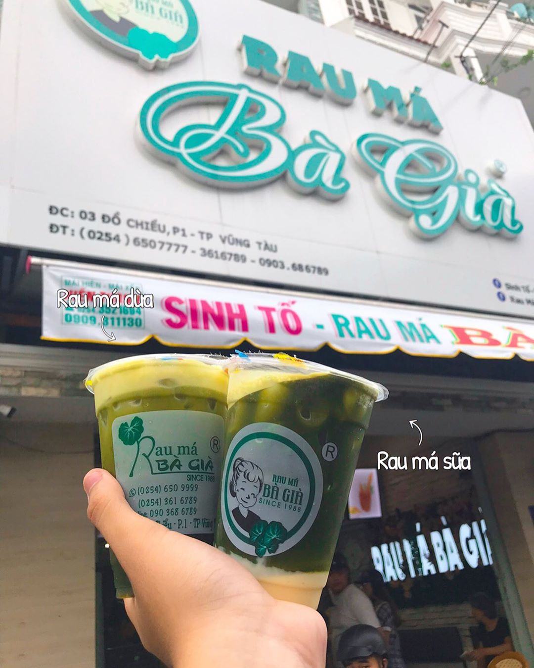 Rau má đậu xanh món ăn ngon Vũng Tàu