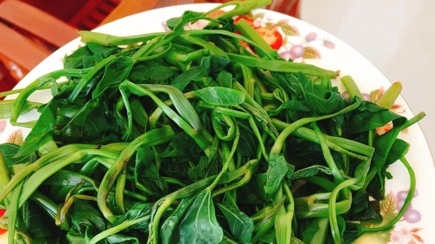 Rau muống tươi tại Mỹ