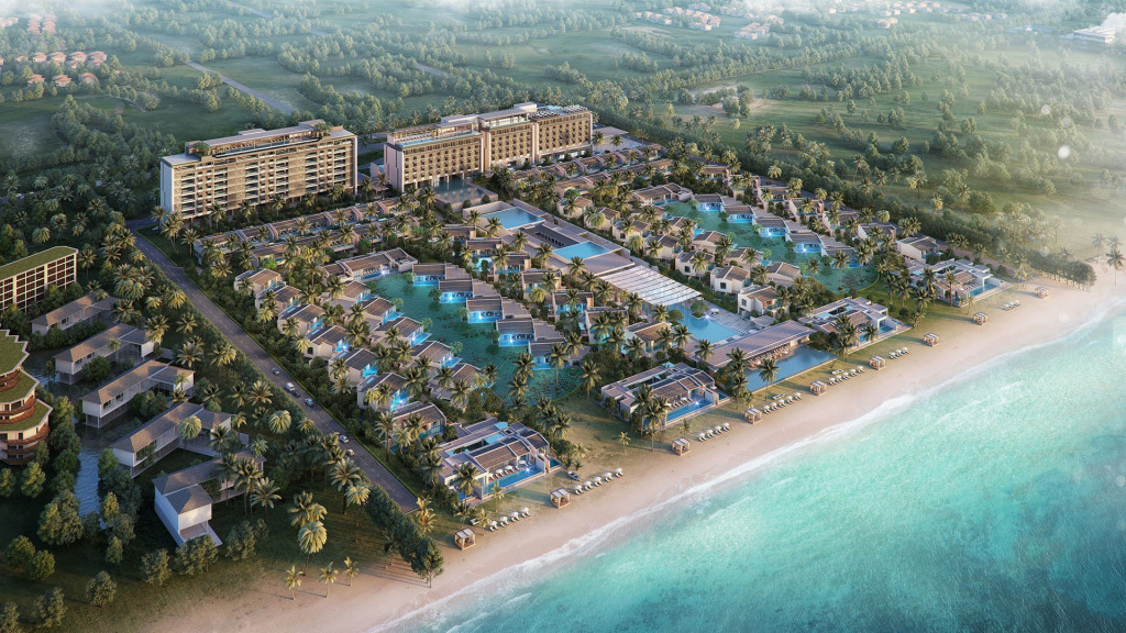 Không gian Regent Phú Quốc bên bãi biển