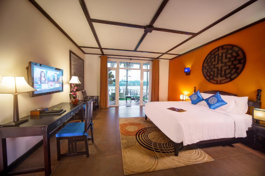 Phòng ngủ sang trọng, đẳng cấp tại resort bên biển Cửa Đại