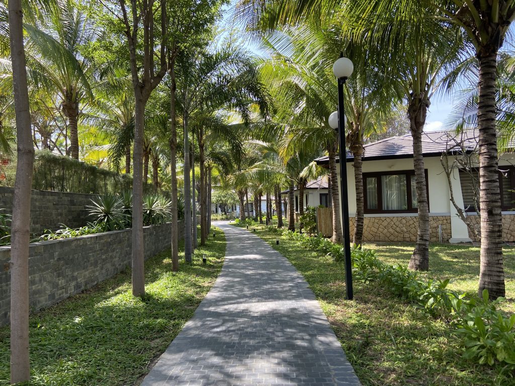 Không gian xanh mát của resort