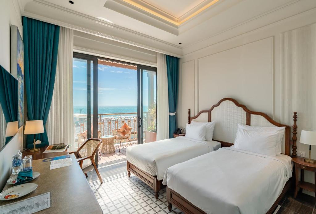 Phòng nghỉ mang phong cách thanh lịch tại resort gần mũi Kê Gà
