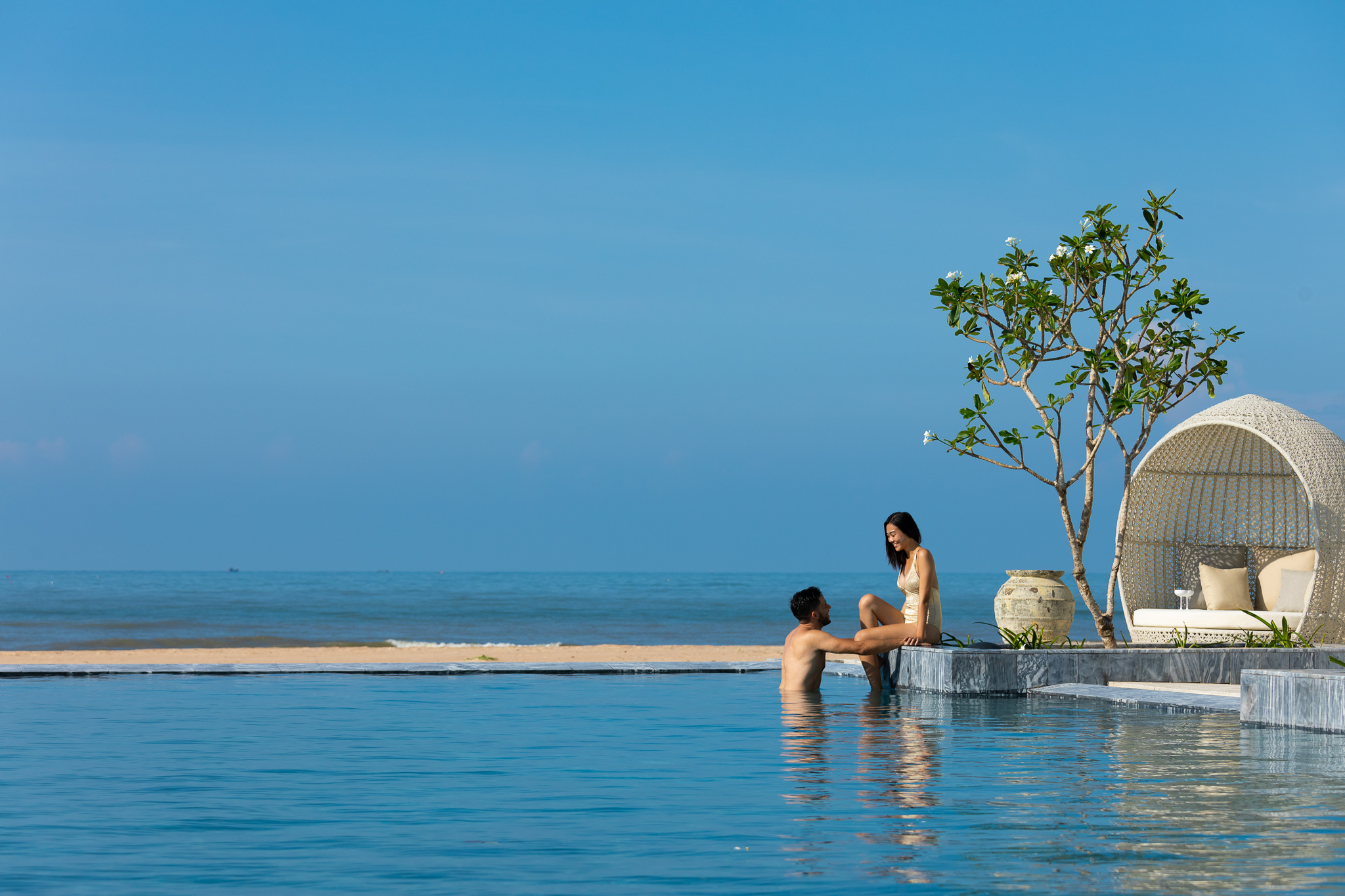 resort Hồ Tràm với hồ bơi ngoài trời