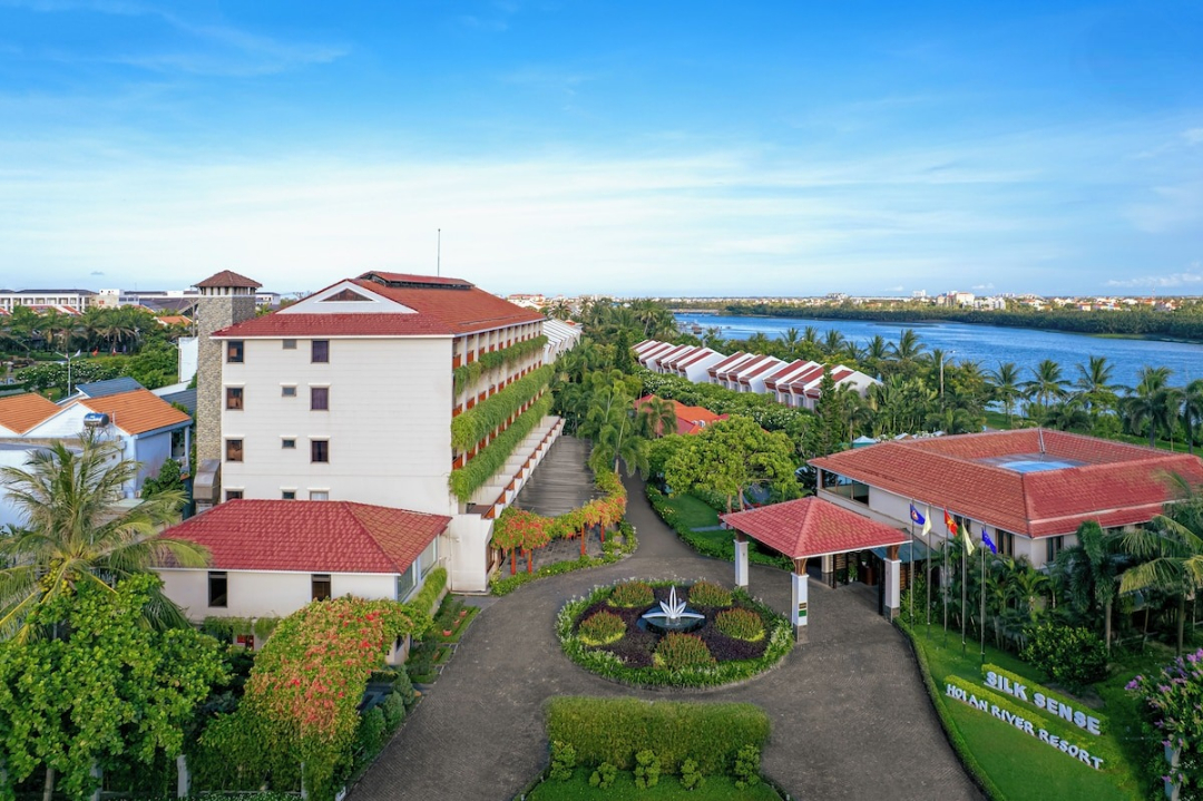 Không gian xanh mát tại Silk Sense resort Hội An