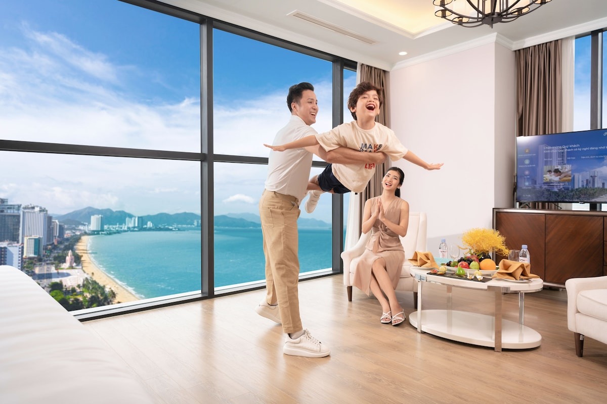 Không gian phòng ngủ hiện đại hướng biển