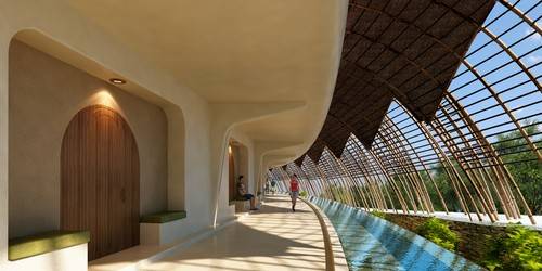 Hành lang của khách sạn tại The Shells Resort Phú Quốc