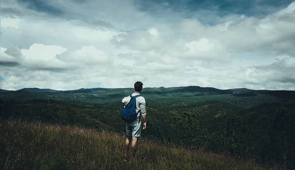 Lên đỉnh đồi ngắm cảnh cây thông cô đơn Suối Vàng