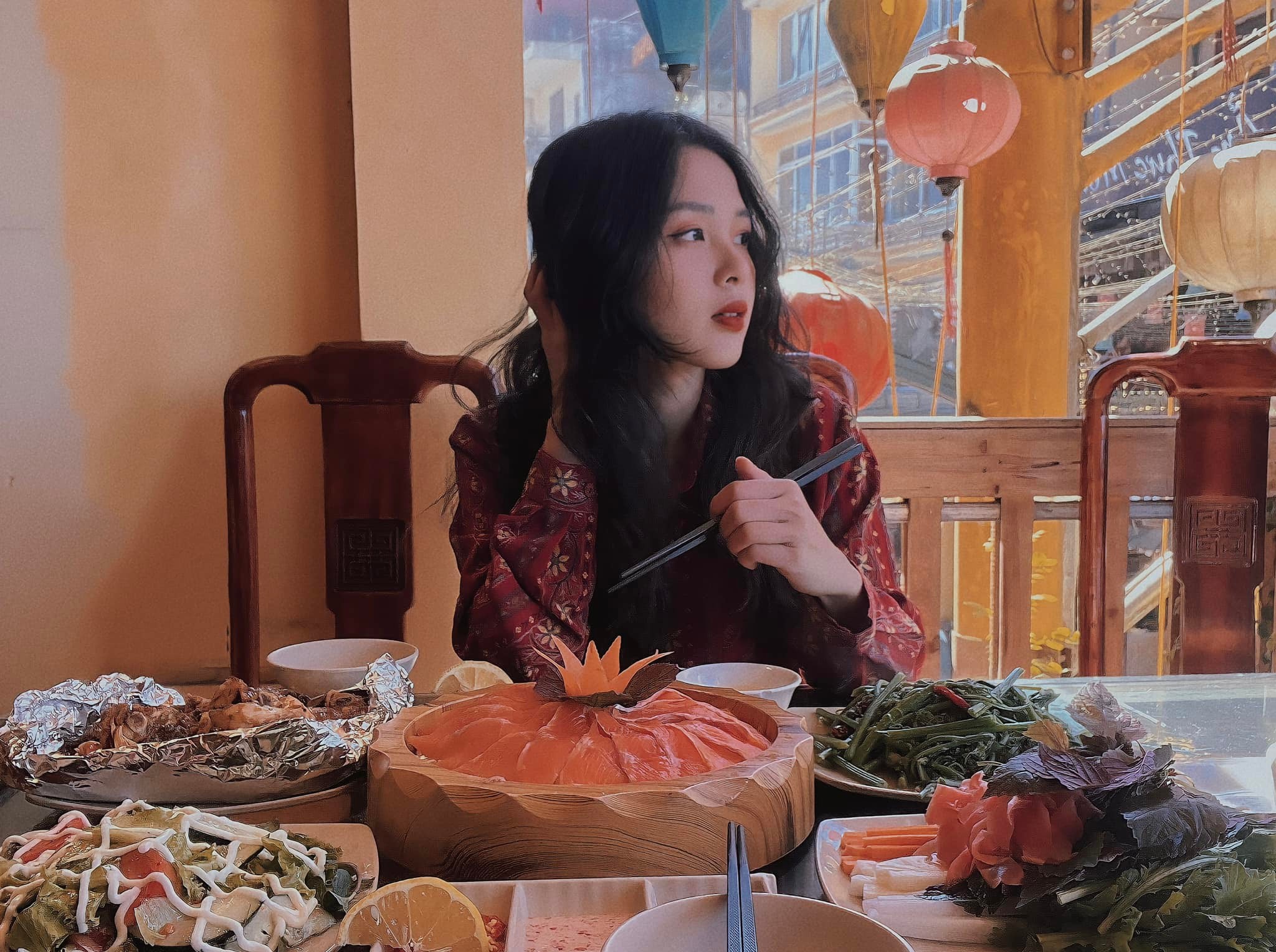 Ăn trưa tại Mẩy quán trong lịch trình du lịch Sapa 2N1Đ