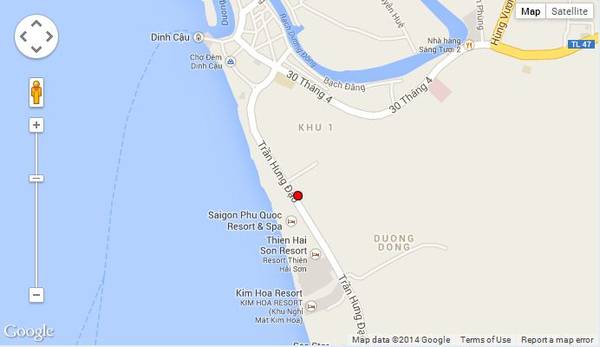 Rocosy Resort Phú Quốc nằm gần trung tâm thị trấn Dương Đông