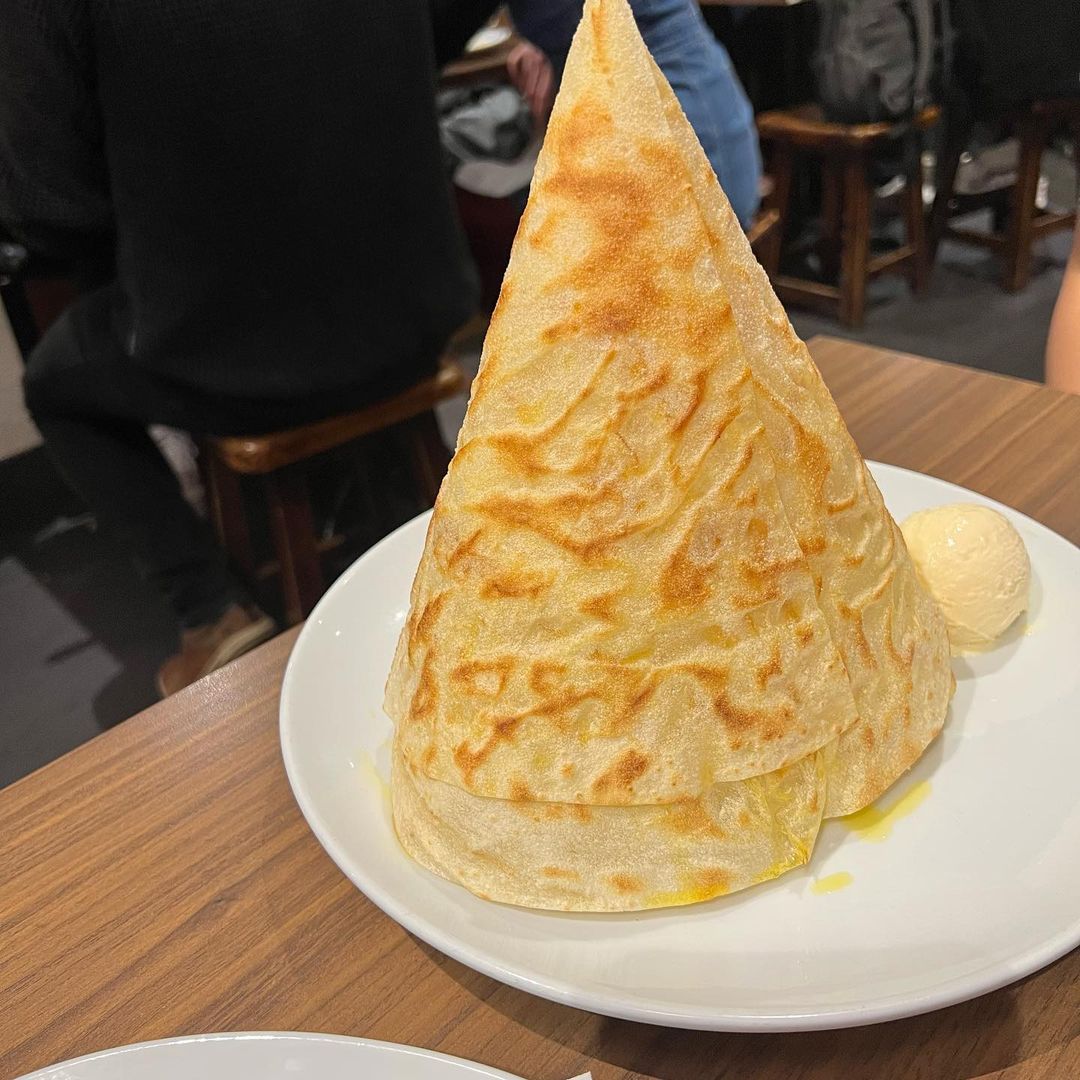 Bánh Roti Tisu món ăn vặt Malaysia