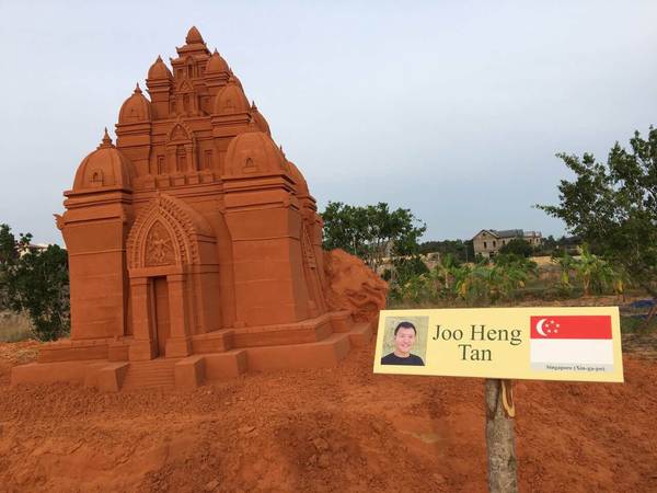 Tác phẩm Tháp Po Nagar - Tượng cát Phan Thiết