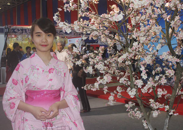Trang phục Kimono Nhật Bản tại Hội chợ du lịch VITM