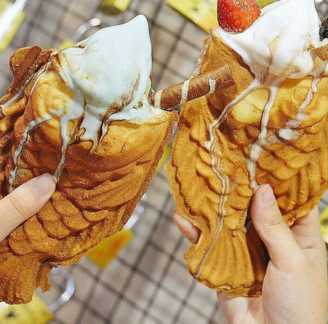 Kem cá Taiyaki Sài Gòn hot Kem cá Taiyaki Sài Gòn hot