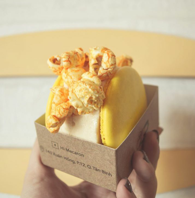 Macaron kẹp kem mát lạnh tại Sài Gòn Macaron kẹp kem mát lạnh tại Sài Gòn
