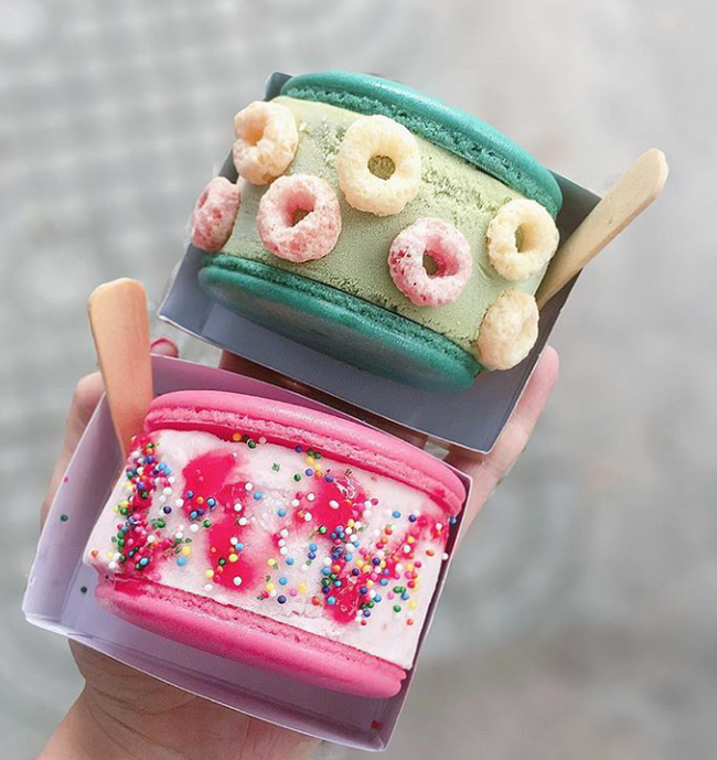 Macaron kẹp kem đẹp mắt Macaron kẹp kem đẹp mắt