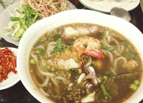 Bún mắm Sài Gòn.