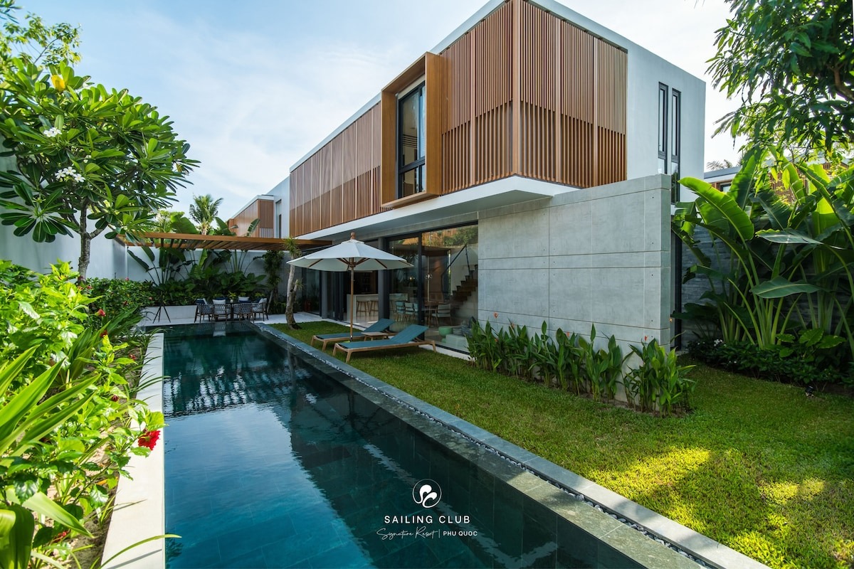 Sailing Club Signature Phú Quốc không gian phòng khách biệt thự