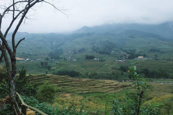 Khung cảnh ruộng bậc thang tại bản Tả Van Sapa
