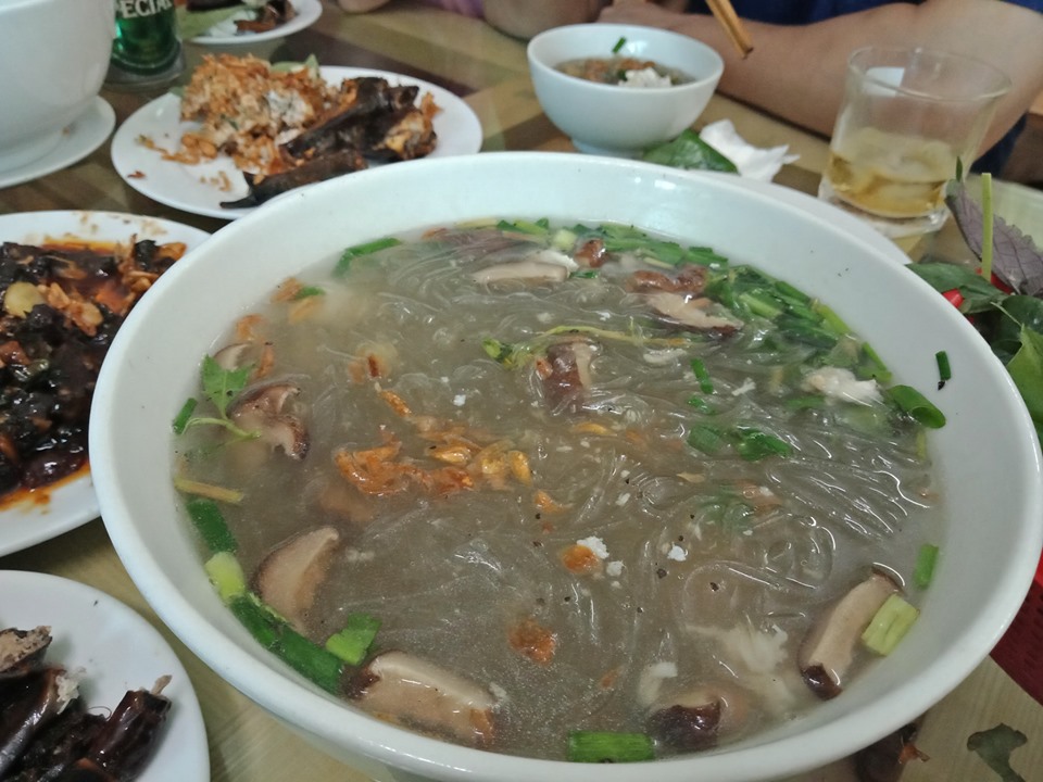 Miến sam - Món ăn trong sam 7 món Quảng Ninh