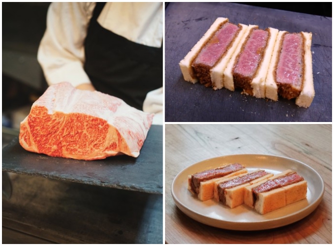 Sandwich bò Wagyu - Đồ ăn nhanh giá nhà hàng Michelin Sandwich bò Wagyu Nhật Bản tại SakaMai New York