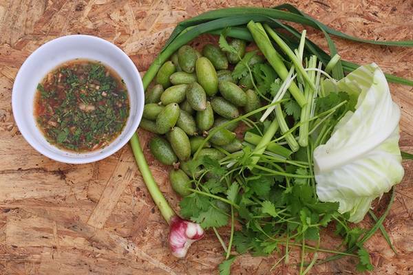 Nhót xanh chẩm chéo đặc sản Tây Bắc