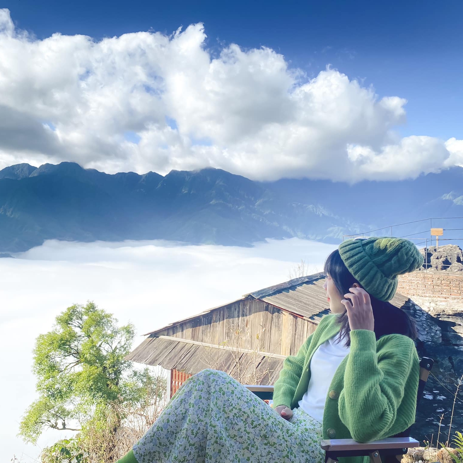 Săn mây ở Sapa. Ảnh: Lê Thị Thanh Tâm.