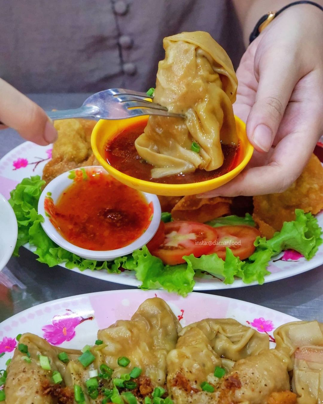 Sủi cảo chiên giòn rụm