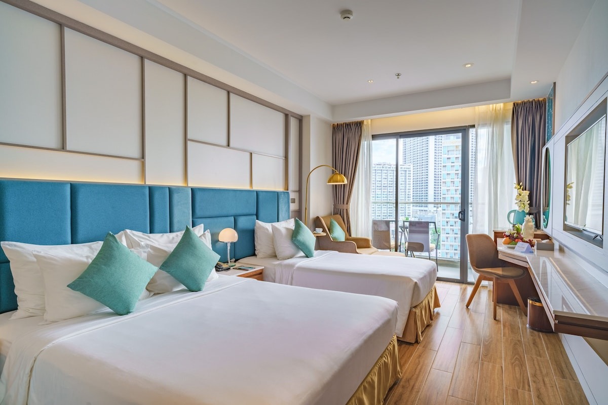Phòng ngủ ấm cúng cho gia đình tại Seaesta Nha Trang