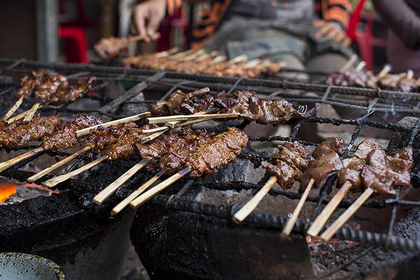 Các món nướng món ngon Siem Reap tại quán vỉa hè