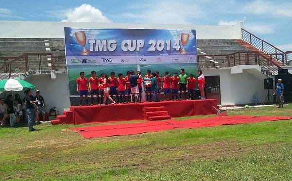 Đội Victoria Phan Thiết đã xuất sắc giành chức vô địch của giải bóng đá TMG Cup 2014. Ảnh: TMG
