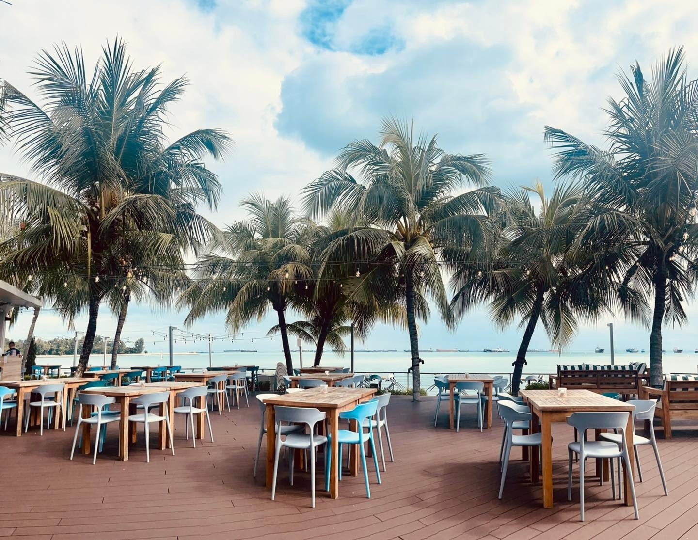 Stella Seaside Lounge nhà hàng Singapore view đẹp bên bờ biển