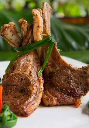 Sườn cừu Úc nướng tại Barbecue Garden Sài Gòn