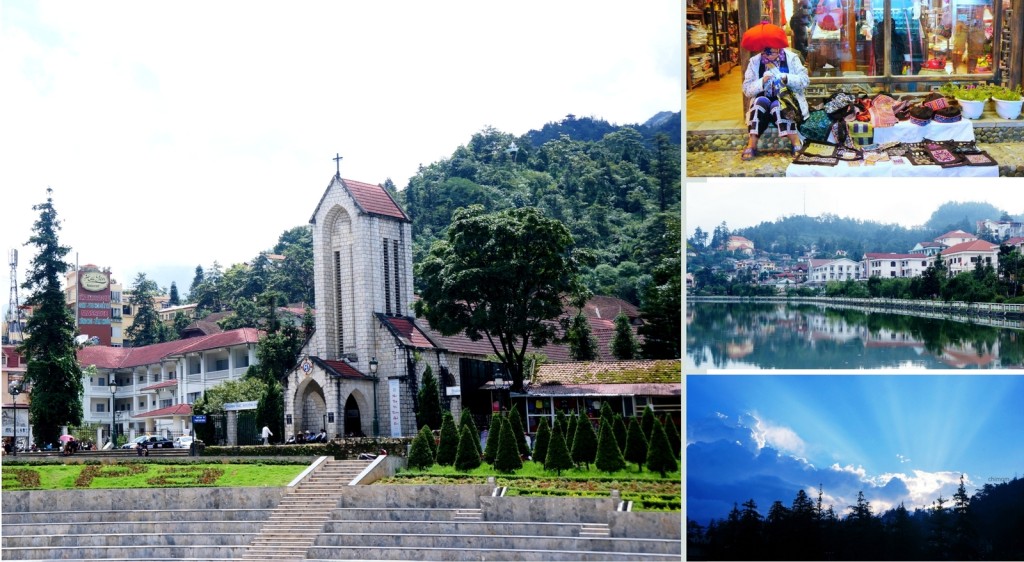 Trung tâm Sa Pa trước đây và bây giờ vẫn luôn nhộn nhịp du khách vì có nhiều điều để khám phá. Ảnh: Hương Chi.