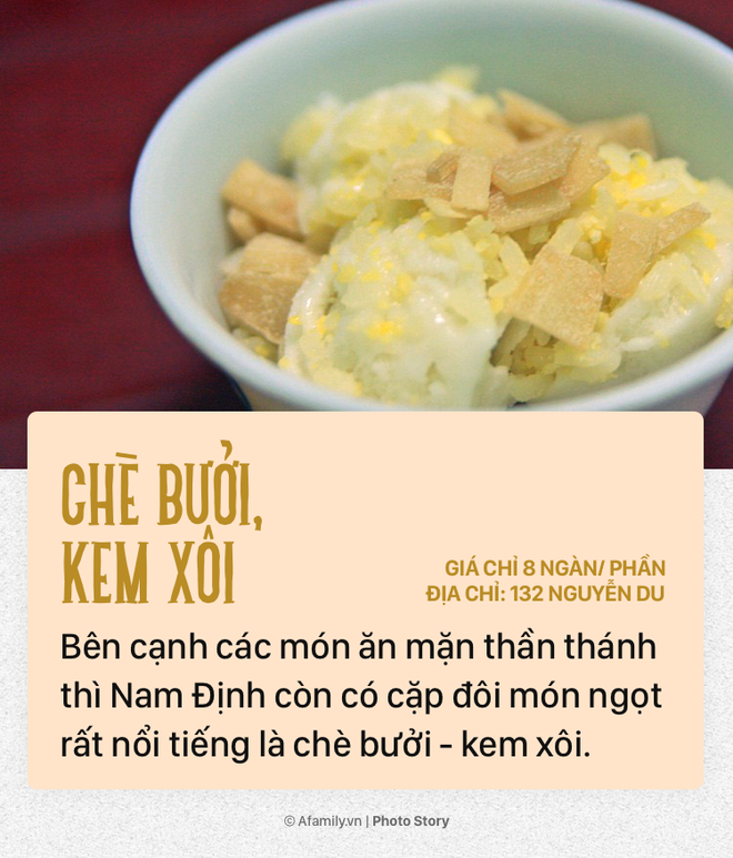 Món ăn vặt chiều ẩm thực Nam Định