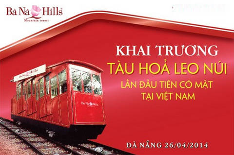 Tàu hỏa leo núi Bà Nà Hills sẽ có mặt ngày 26/4