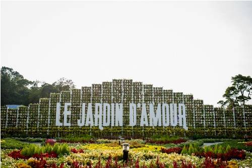 Không gian lãng mạn của vườn hoa Le Jardin D’amour