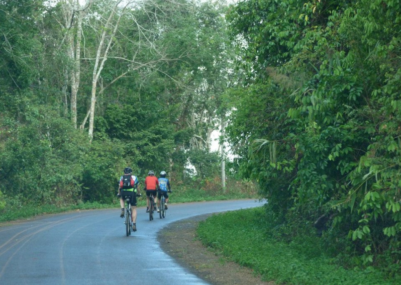 Đạp xe băng rừng trong tour du lịch Đà Lạt mạo hiểm
