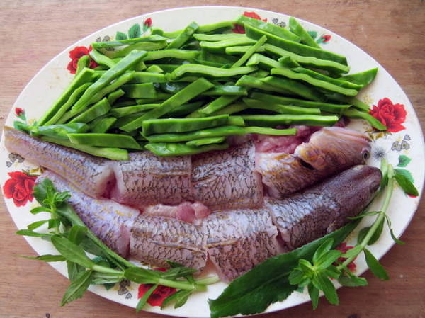 Nguyên liệu chế biến món ngon từ cá thửng Quảng Ngãi