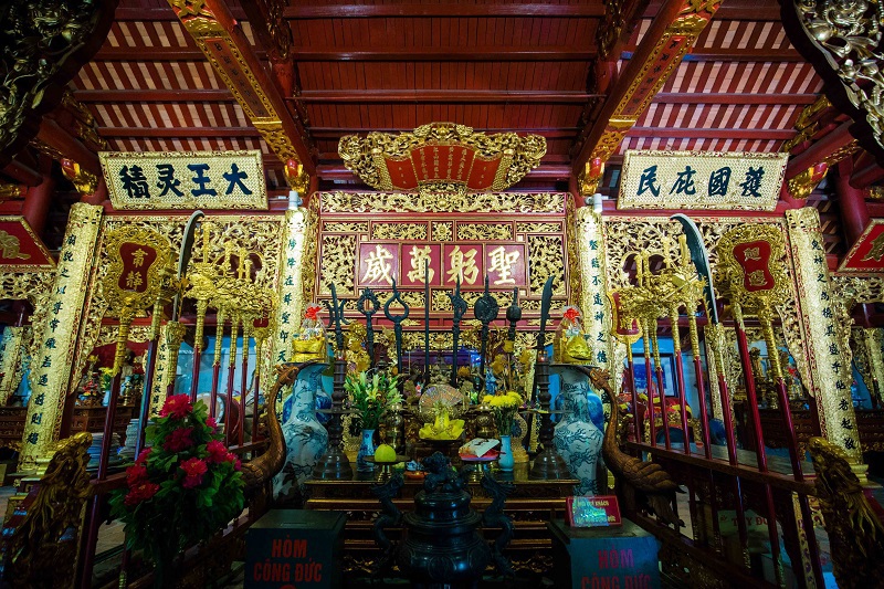 Toàn cảnh đền Kim Liên Thăng Long tứ trấn
