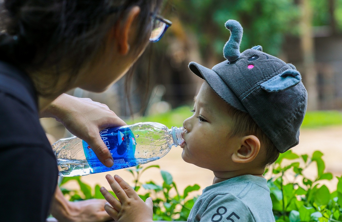 Chuẩn bị nước uống và quạt khi đến Thảo Cầm Viên Sài Gòn