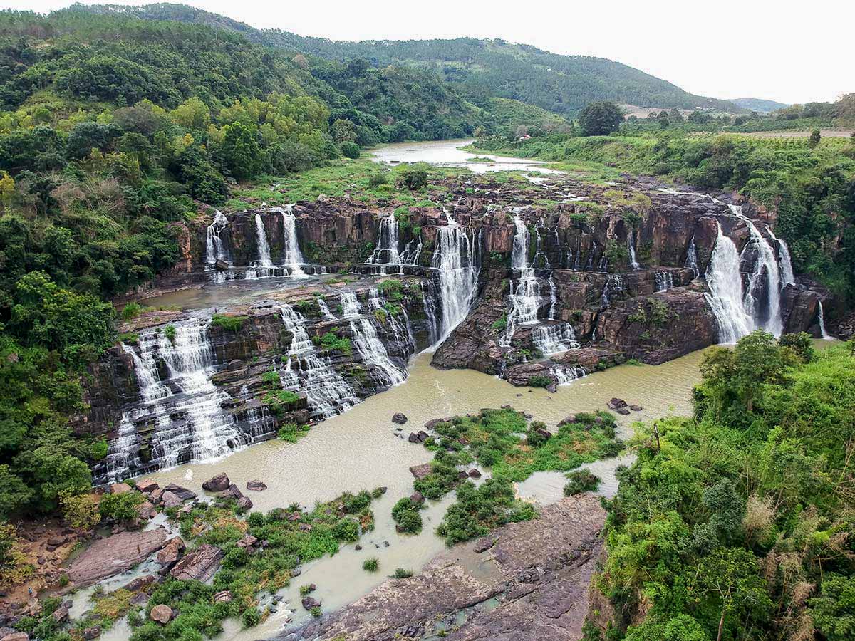 Thác Pongour Đà Lạt nhìn từ trên cao