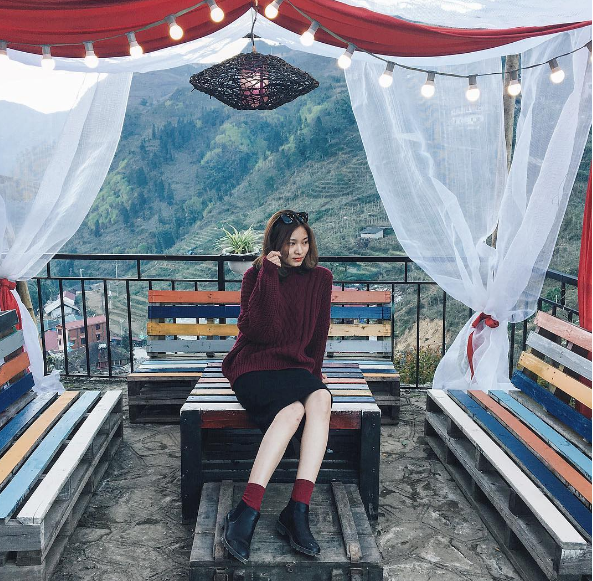 Homestay Sapa The Haven view đêm