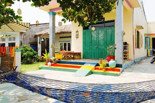 Homestay Hội An The Hoi An Hippie House màu sắc trang trí