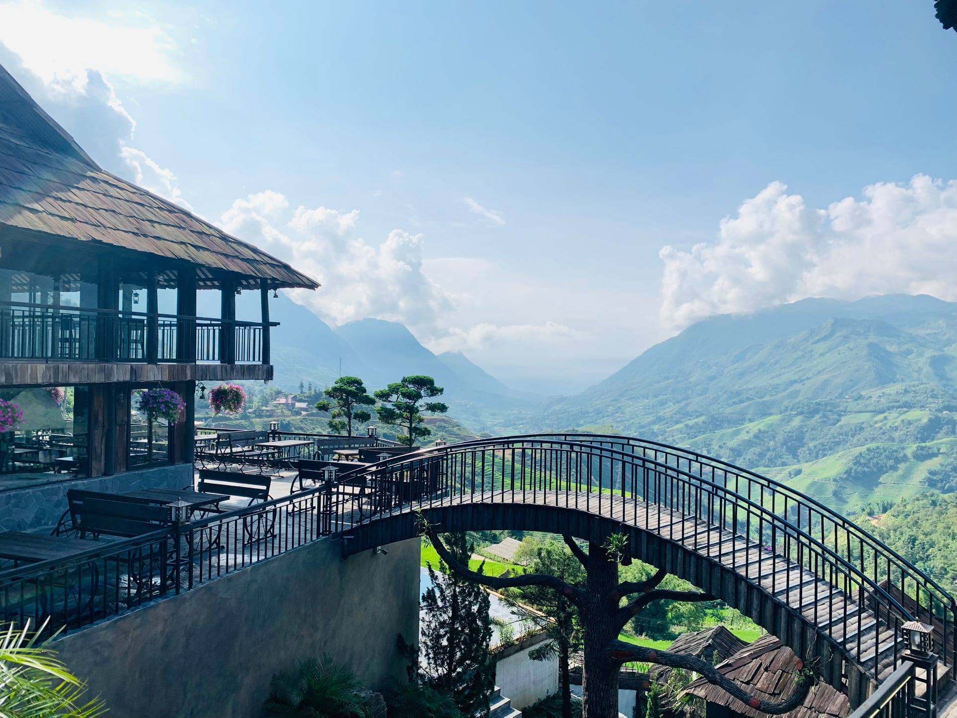 The Mong Village Sapa bungalow view thung lũng