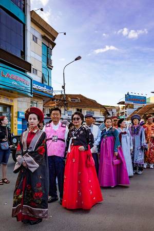 Các nghệ nhân Hàn Quốc và Nhật Bản tham dự Festival Hoa Đà Lạt