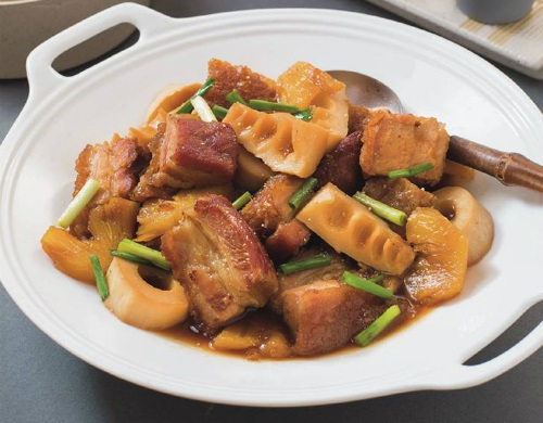 Thành phẩm thịt kho măng chua