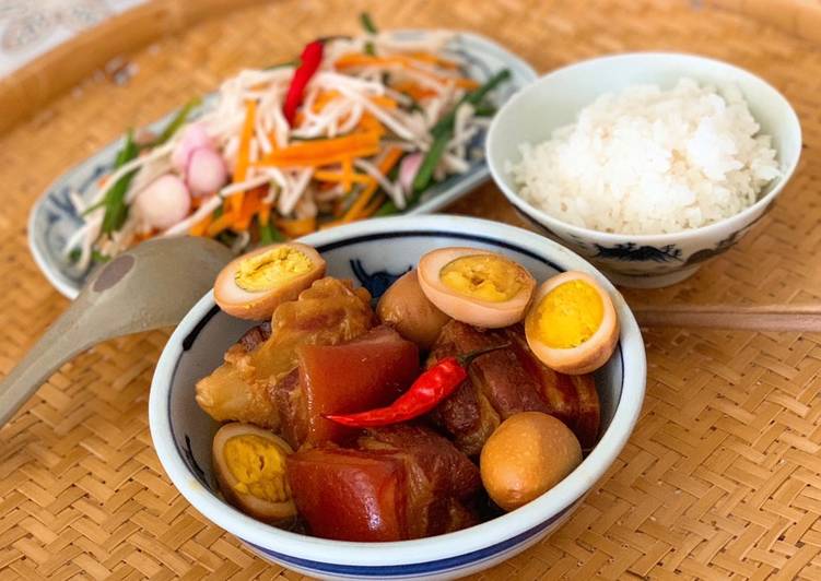 Món thịt kho trứng hoàn chỉnh hấp dẫn Món thịt kho trứng hoàn chỉnh hấp dẫn