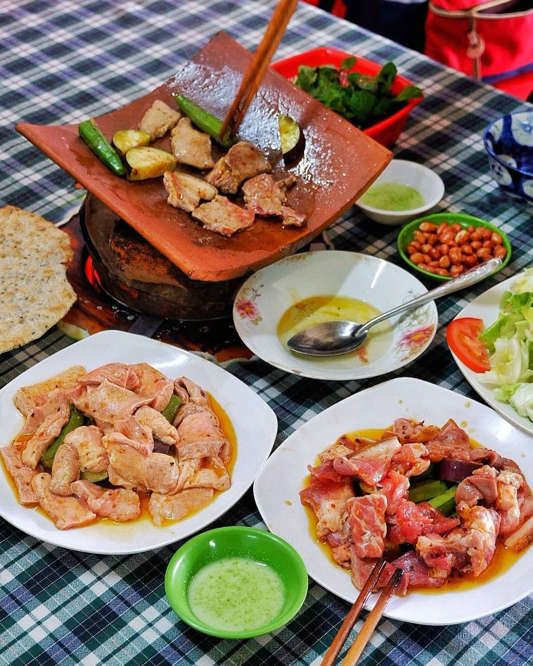 Thịt nướng ngói Đà Lạt thơm ngon