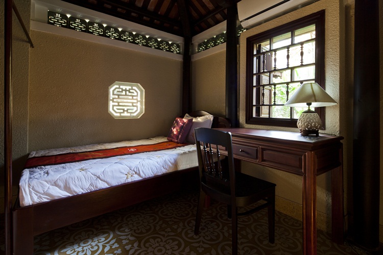 Phòng ngủ thanh tịnh trong Tịnh cư Cát Tường Quân